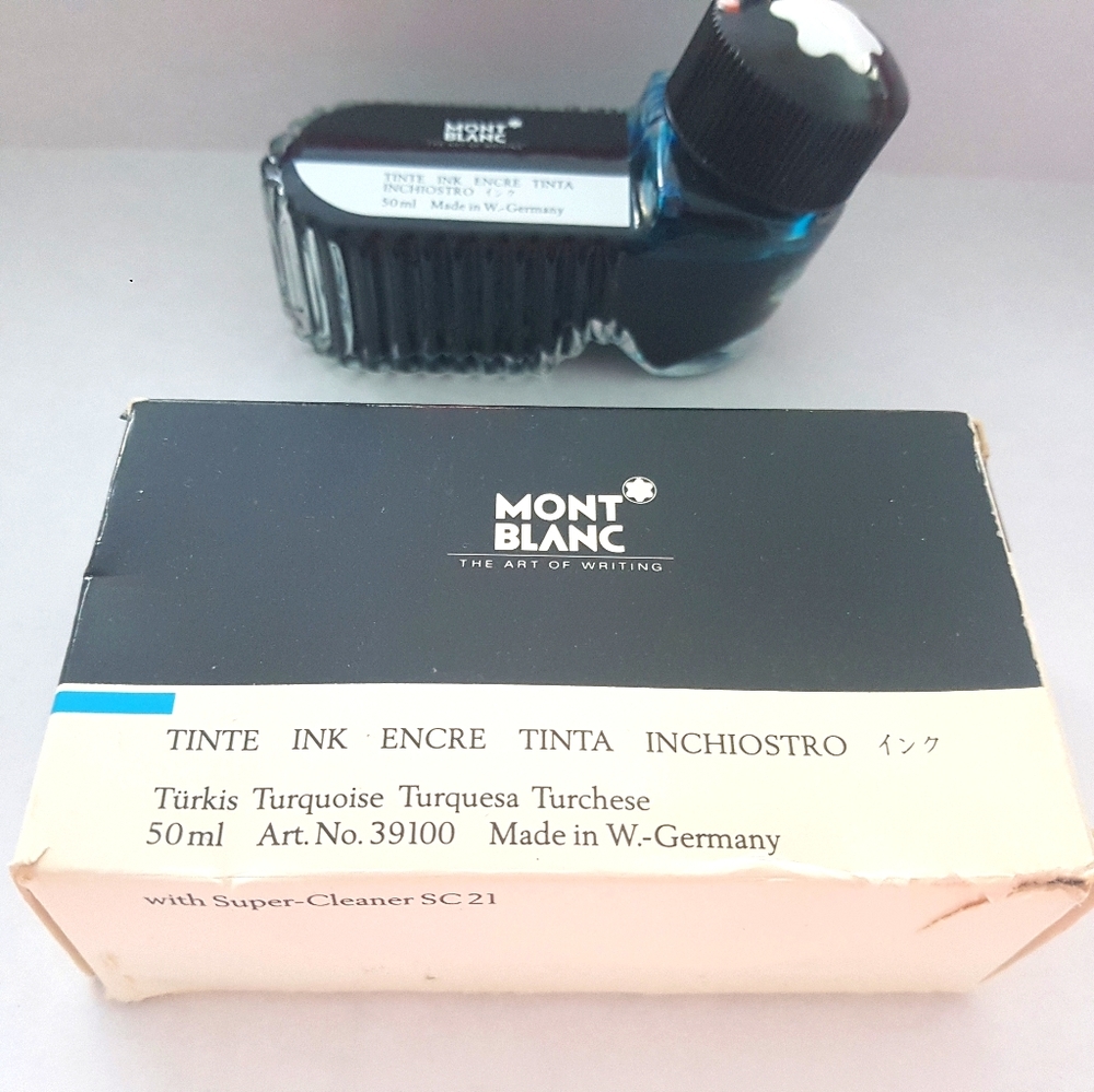 Vintage Discontinued Mont Blanc Turquoise Ink